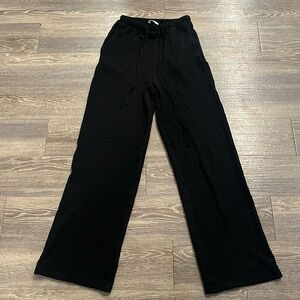 Peppermayo Black Waffle Pants